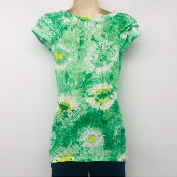 INC International Concepts Green Tie Dye Top - Picture 15 of 16